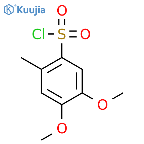 4,5-Dimethoxy-2-methylbenzene-1-sulfonyl chloride structure