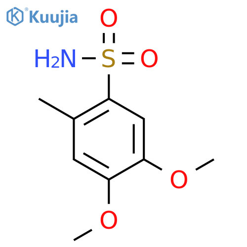 4,5-Dimethoxy-2-methylbenzene-1-sulfonamide structure
