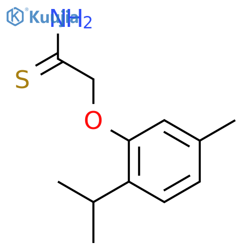 ETHANETHIOAMIDE, 2-[5-METHYL-2-(1-METHYLETHYL)PHENOXY]- structure