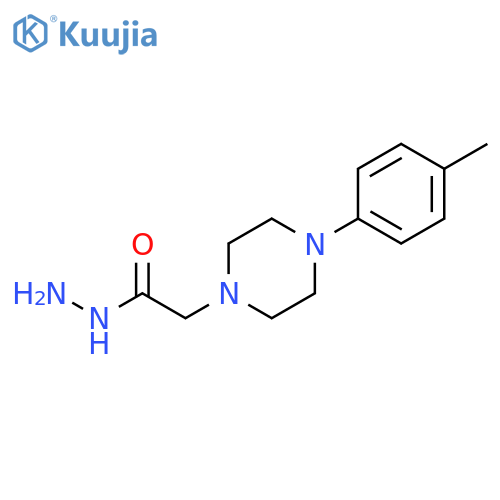 4-(4-methylphenyl)-1-Piperazineacetic acid hydrazide structure