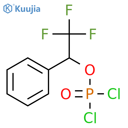 Phosphorodichloridic acid, 2,2,2-trifluoro-1-phenylethyl ester structure