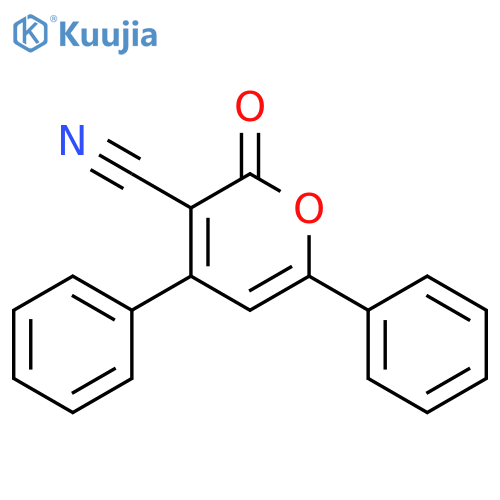 2H-Pyran-3-carbonitrile, 2-oxo-4,6-diphenyl- structure