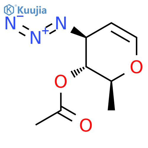 L-ARABINO-HEX-1-ENITOL, 1,5-ANHYDRO-3-AZIDO-2,3,6-TRIDEOXY-, 4-ACETATE structure