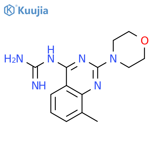 GUANIDINE, [8-METHYL-2-(4-MORPHOLINYL)-4-QUINAZOLINYL]- structure