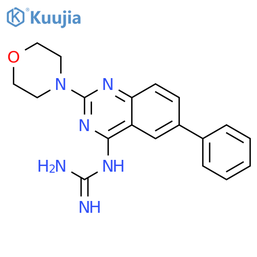 Guanidine, [2-(4-morpholinyl)-6-phenyl-4-quinazolinyl]- structure