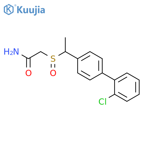 Acetamide, 2-[[1-(2'-chloro[1,1'-biphenyl]-4-yl)ethyl]sulfinyl]- structure