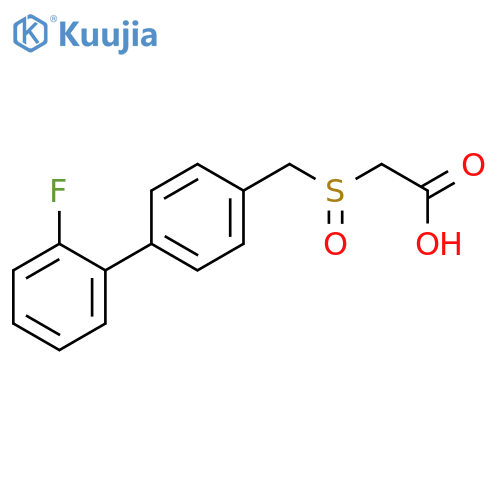 ACETIC ACID, [[(2'-FLUORO[1,1'-BIPHENYL]-4-YL)METHYL]SULFINYL]- structure