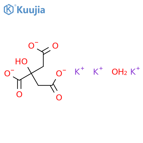 Potassium citrate monohydrate structure