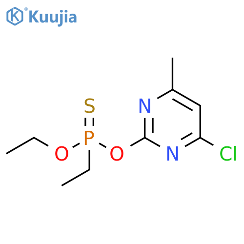 Phosphonothioic acid, ethyl-, O-(4-chloro-6-methyl-2-pyrimidinyl)O-ethyl ester structure