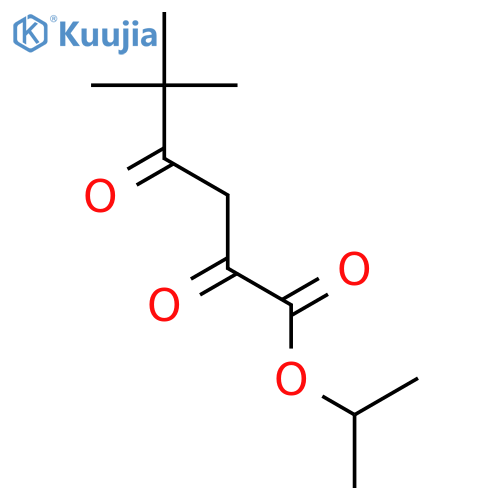 Hexanoic acid, 5,5-dimethyl-2,4-dioxo-, 1-methylethyl ester structure