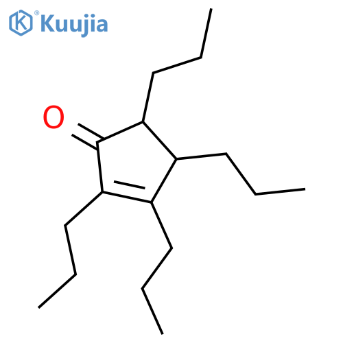 2-Cyclopenten-1-one, 2,3,4,5-tetrapropyl- structure