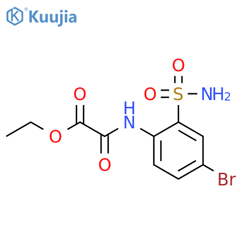 Acetic acid, [[2-(aminosulfonyl)-4-bromophenyl]amino]oxo-, ethyl ester structure