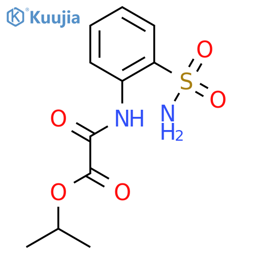 Acetic acid, [[2-(aminosulfonyl)phenyl]amino]oxo-, 1-methylethyl ester structure