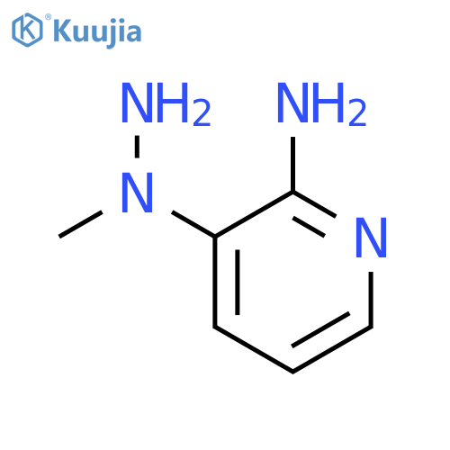 2-Pyridinamine, 3-(1-methylhydrazino)- structure