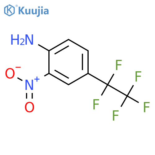 BENZENAMINE, 2-NITRO-4-(PENTAFLUOROETHYL)- structure