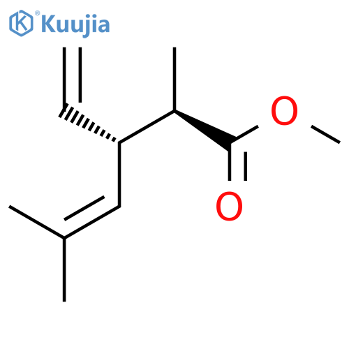4-Hexenoic acid, 3-ethenyl-2,5-dimethyl-, methyl ester, (R*,S*)- structure