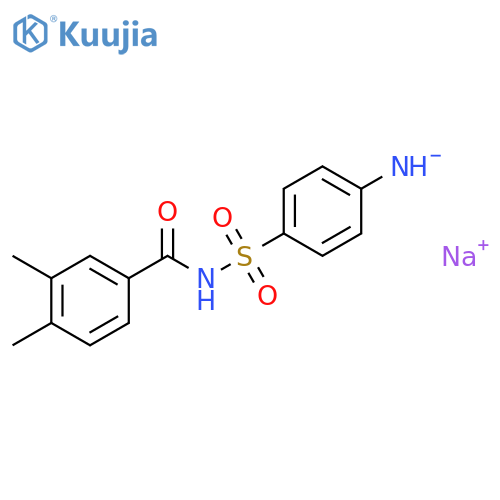 sodium {4-[(3,4-dimethylbenzoyl)sulfamoyl]phenyl}azanide structure