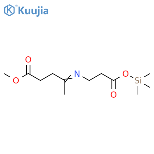 Pentanoic acid, 4-[[3-oxo-3-[(trimethylsilyl)oxy]propyl]imino]-, methylester structure