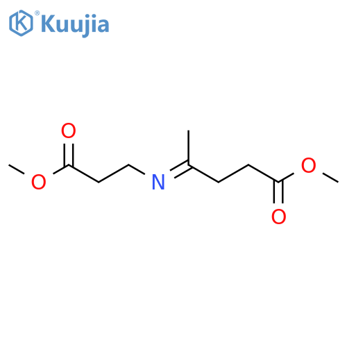 Pentanoic acid, 4-[(3-methoxy-3-oxopropyl)imino]-, methyl ester structure