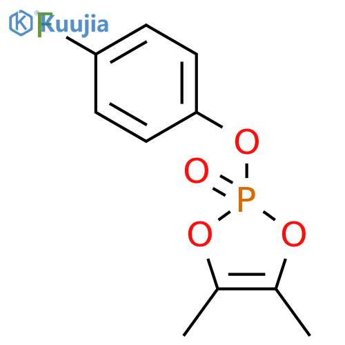 1,3,2-Dioxaphosphole, 2-(4-fluorophenoxy)-4,5-dimethyl-, 2-oxide structure