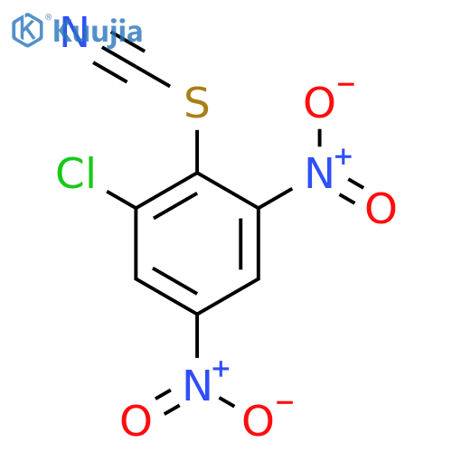 Thiocyanic acid, 2-chloro-4,6-dinitrophenyl ester structure