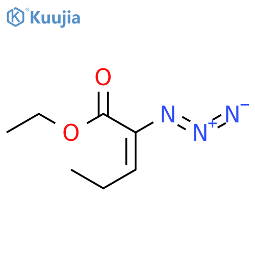 2-Pentenoic acid, 2-azido-, ethyl ester structure