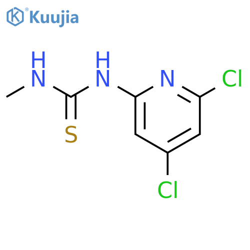Thiourea, N-(4,6-dichloro-2-pyridinyl)-N'-methyl- structure