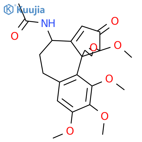 N-[(7S)-5,6,7,9,9a,10a-Hexahydro-1,2,3,9a-tetramethoxy-9-oxobenzo[9,10]heptaleno[2,3-b]oxiren-7-yl]acetamide structure