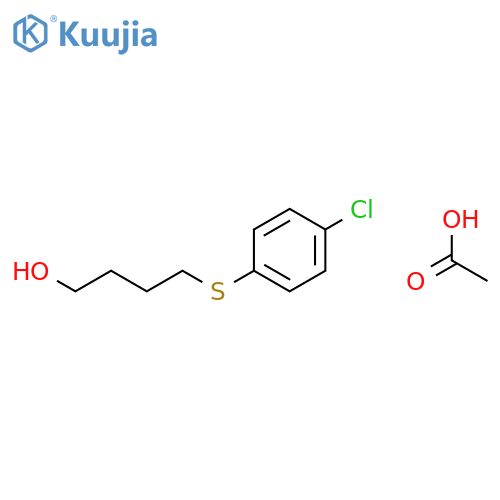 1-Butanol, 4-[(4-chlorophenyl)thio]-, acetate structure