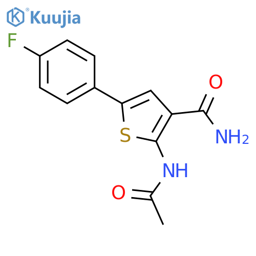 3-Thiophenecarboxamide, 2-(acetylamino)-5-(4-fluorophenyl)- structure