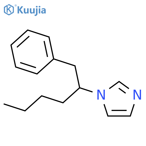 1H-Imidazole, 1-[1-(phenylmethyl)pentyl]- structure