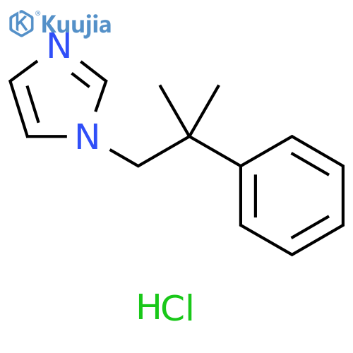 1H-Imidazole, 1-(2-methyl-2-phenylpropyl)-, hydrochloride (1:1) structure