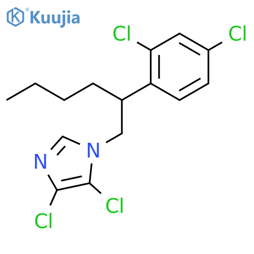 1H-Imidazole, 4,5-dichloro-1-[2-(2,4-dichlorophenyl)hexyl]- structure