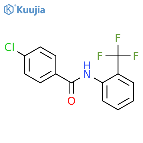 4-chloro-N-[2-(trifluoromethyl)phenyl]benzamide structure