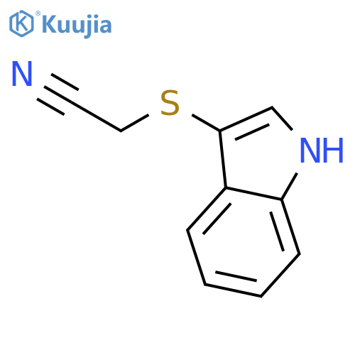 (Indol-3-ylthio)acetonitrile structure