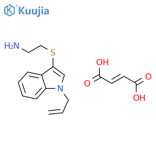Ethanamine, 2-[[1-(2-propenyl)-1H-indol-3-yl]thio]-, (2E)-2-butenedioate(1:1) structure
