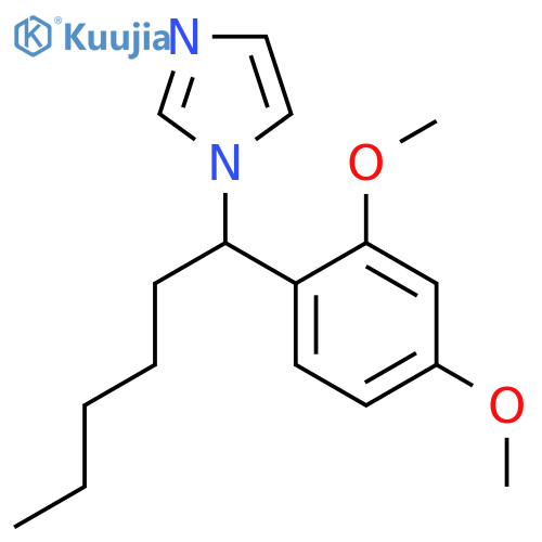 1H-Imidazole, 1-[1-(2,4-dimethoxyphenyl)hexyl]- structure