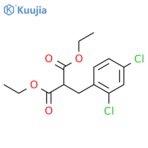 Propanedioic acid, [(2,4-dichlorophenyl)methyl]-, diethyl ester structure