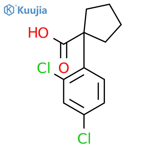 1-(2,4-Dichlorophenyl)cyclopentanecarboxylic Acid structure