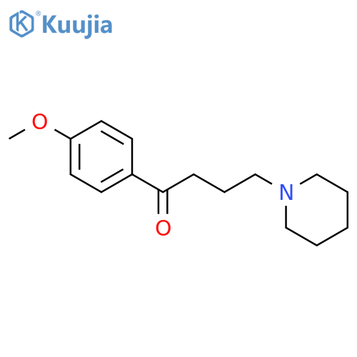 1-Butanone, 1-(4-methoxyphenyl)-4-(1-piperidinyl)- structure