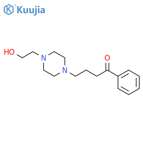 1-Butanone, 4-[4-(2-hydroxyethyl)-1-piperazinyl]-1-phenyl- structure