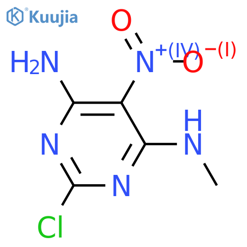 4-AMINO-2-CHLORO-5-NITRO-6-(METHYLAMINO)PYRIMIDINE structure
