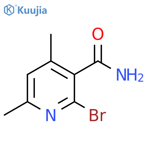 2-bromo-4,6-dimethylpyridine-3-carboxamide structure
