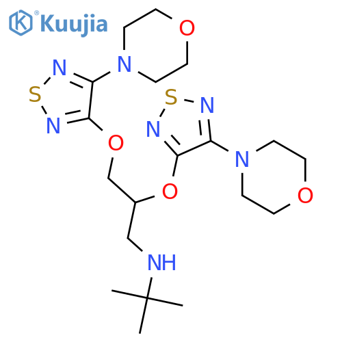2-4-(4-Morpholinyl)-1,2,5-thiadiazol-3-yl-rac-Timolol Ether structure