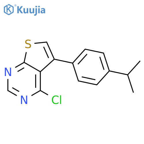 4-Chloro-5-(4-isopropylphenyl)thieno[2,3-d]pyrimidine structure