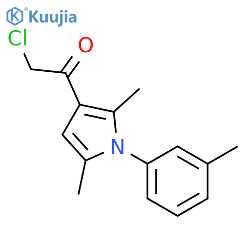 2-Chloro-1-2,5-dimethyl-1-(3-methylphenyl)-1H-pyrrol-3-ylethan-1-one structure