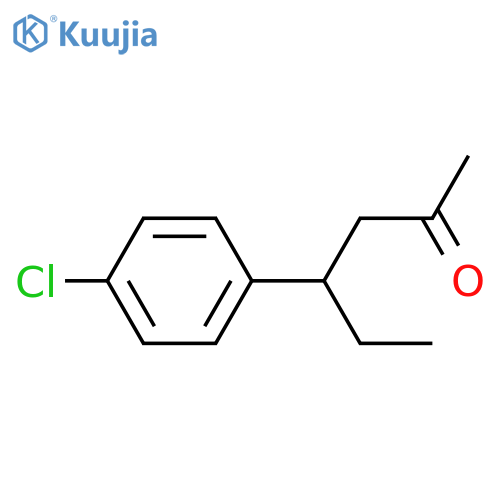 2-HEXANONE, 4-(4-CHLOROPHENYL)-, (-)- structure