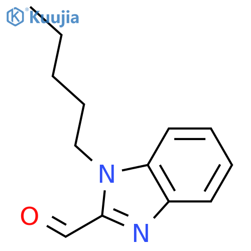 1-pentyl-1H-benzimidazole-2-carbaldehyde structure