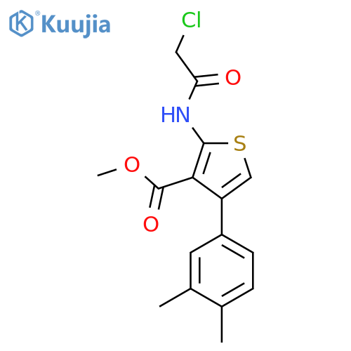 Methyl 2-(2-chloroacetamido)-4-(3,4-dimethylphenyl)thiophene-3-carboxylate structure