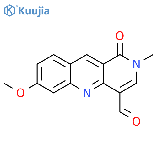 7-methoxy-2-methyl-1-oxo-1H,2H-benzob1,6-naphthyridine-4-carbaldehyde structure